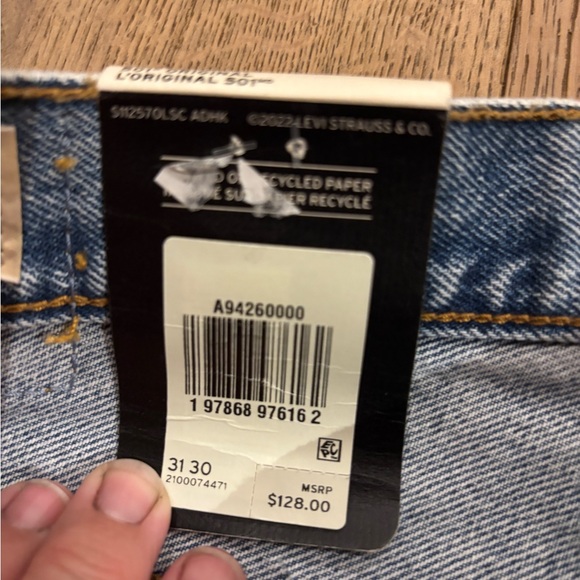 NWT Levi’s Clean Craft 501 Patchwork Jeans - Picture 6 of 8